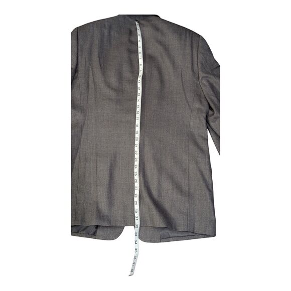 Versini Men's Gray 2 Button Blazer Sport Coat Jacket Size 42L Silk/Wool - Picture 8 of 13